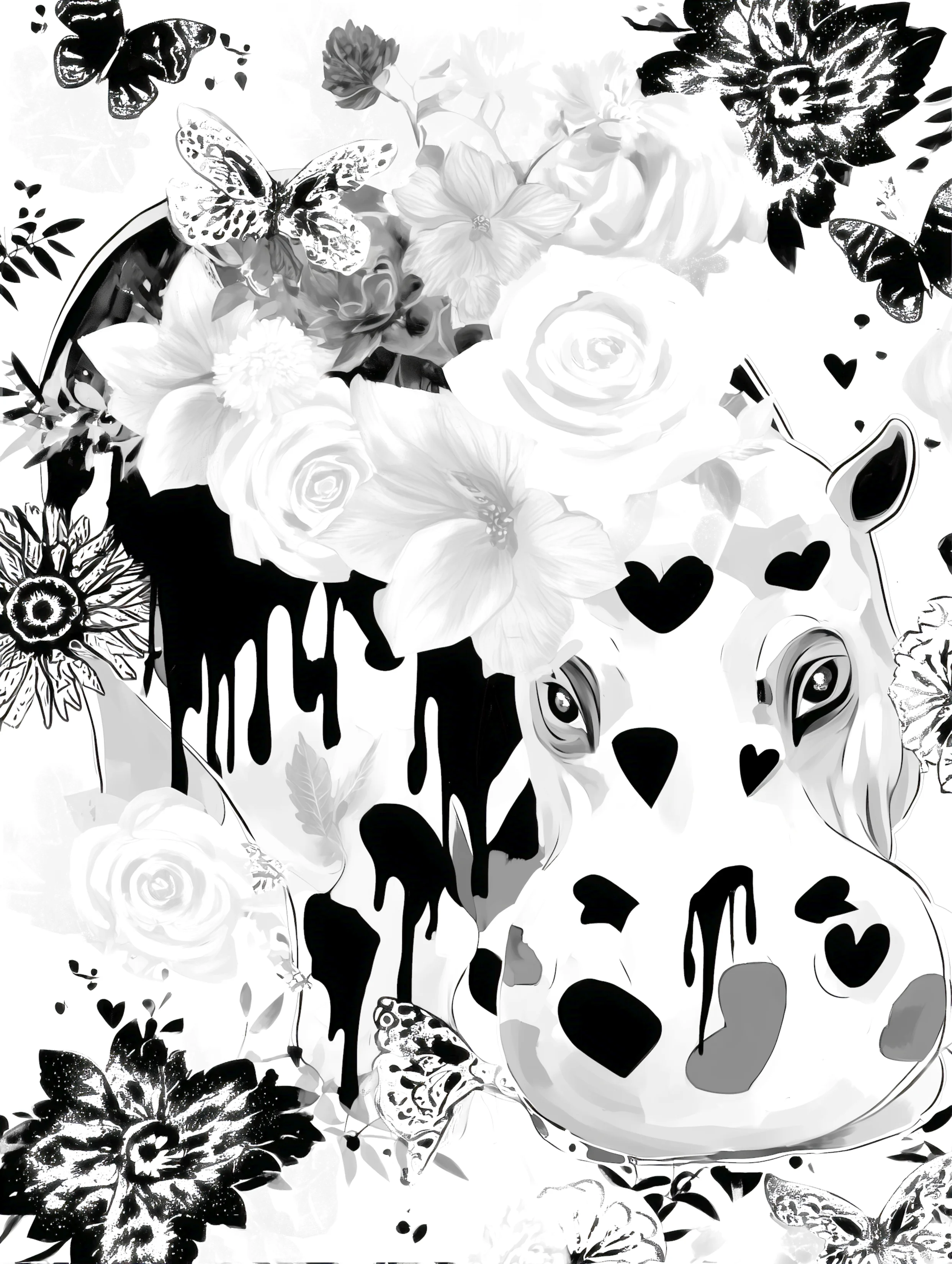 Free printable hippo coloring page featuring bowing hippo